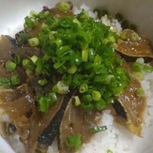 鰹のたたきで漬け丼